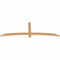 Ekena Millwork Bellingham Timber Gable Bracket, Western Red Cedar, 84"W x 28"H x 1 1/2"D x 3 1/2"F, 8/12 Pitch GBW084X28X0204BEL00SWR - alternate 4